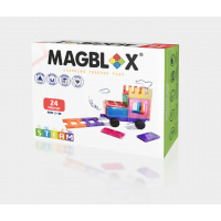 Set magnetic Magblox - 24 piese magnetice accesorii pentru constructie