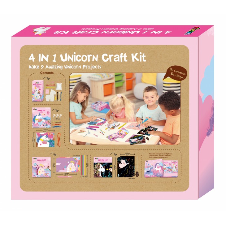 Set creativ 4 in 1 - Unicorni