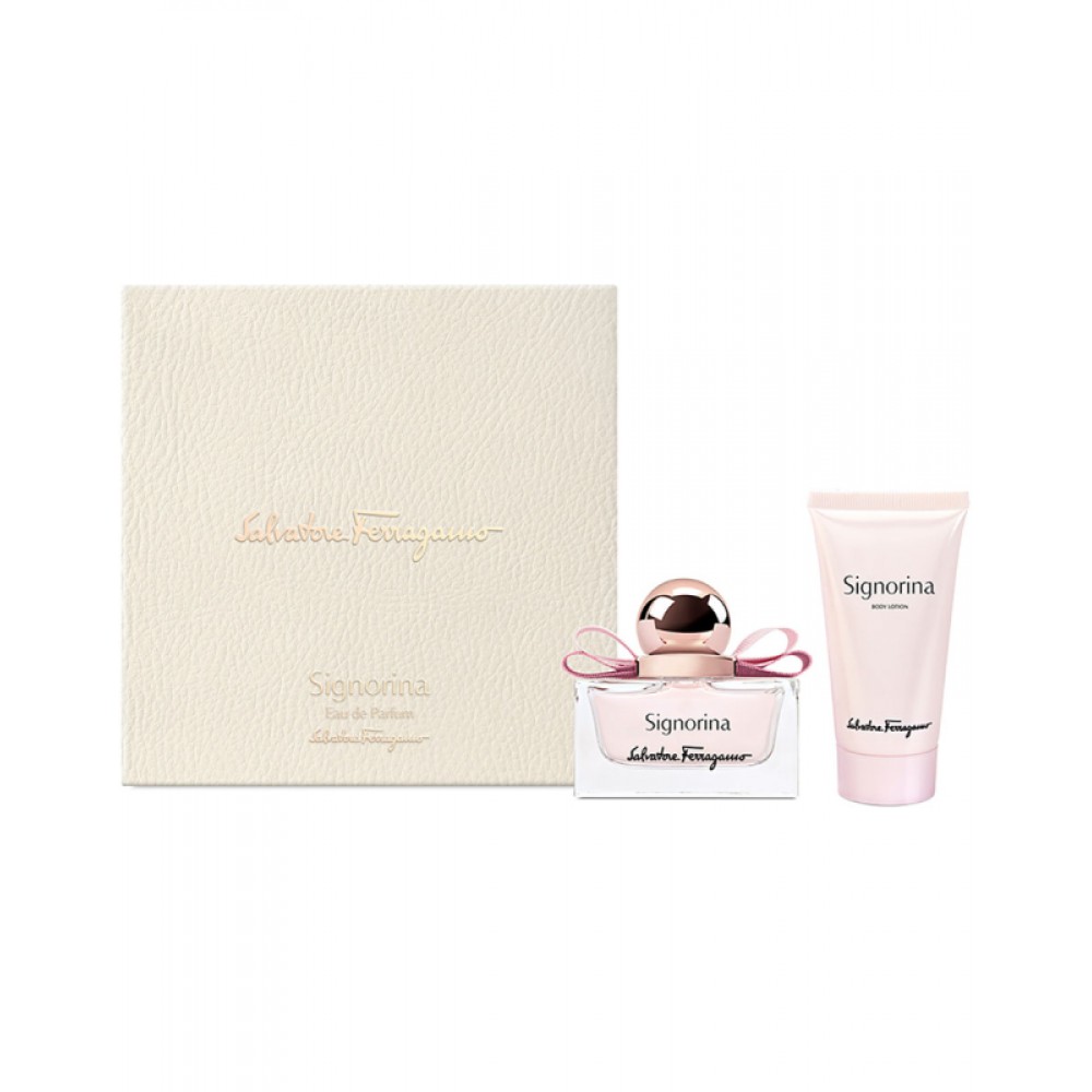 Apa de Parfum Set Salvatore Ferragamo Signorina Set Cadou Apa de Parfum 30 ml + Lotiune De Corp 50 ml, Femei