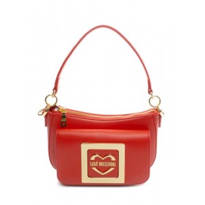 LOVE MOSCHINO BIG LOCK Geanta de umar, cu bareta de umar, Rosu