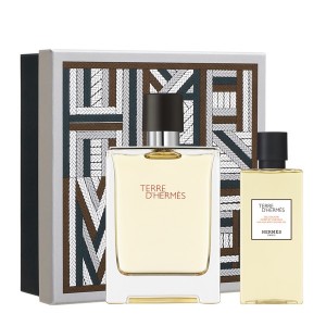 Set Cadou Hermès Terre d'Hermès Eau de Toilette EDT 100 ml + Gel de Duș 80 ml