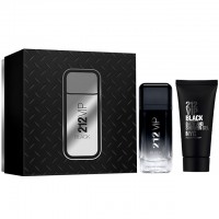 Apa de Parfum Set Carolina Herrera 212 Vip Black Set Cadou: Apa de parfum 100 ml+ Gel de Dus 100 ml, Barbati