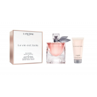 Apa de Parfum Set Lancome La Vie est Belle: Apa de Parfum, 50ml + Lotiune de corp, 50ml, Femei