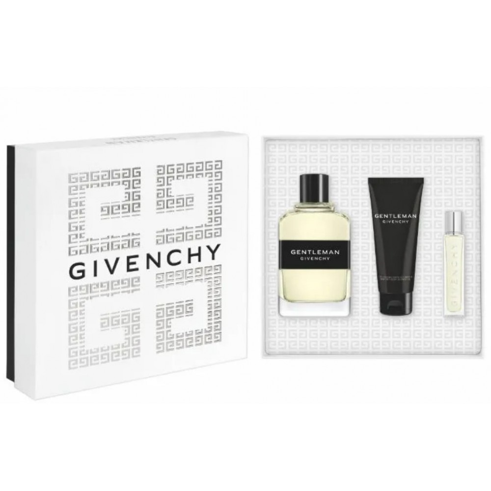 Apa de Toaleta Set Givenchy Gentleman Set Cadou Apa de Toaleta 100 ml + Spray de Calatorie 12,5 ml + Gel de Dus 75 ml, Barbati