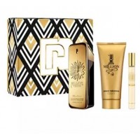 Parfum Set Paco Rabanne 1 Million Parfum Set Cadou: Apa de Parfum 100 ml+ Gel de Dus 100 ml+ Miniatura 10 ml, Barbati