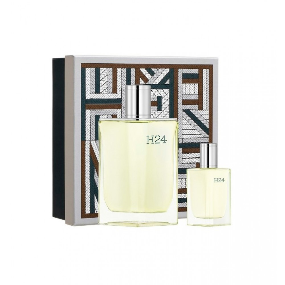 Apa de Toaleta Hermès H24 Apa De Toaleta Set Cadou Apa de Toaleta 100 ml + Apa De Toaleta 12,5 ml, Barbati