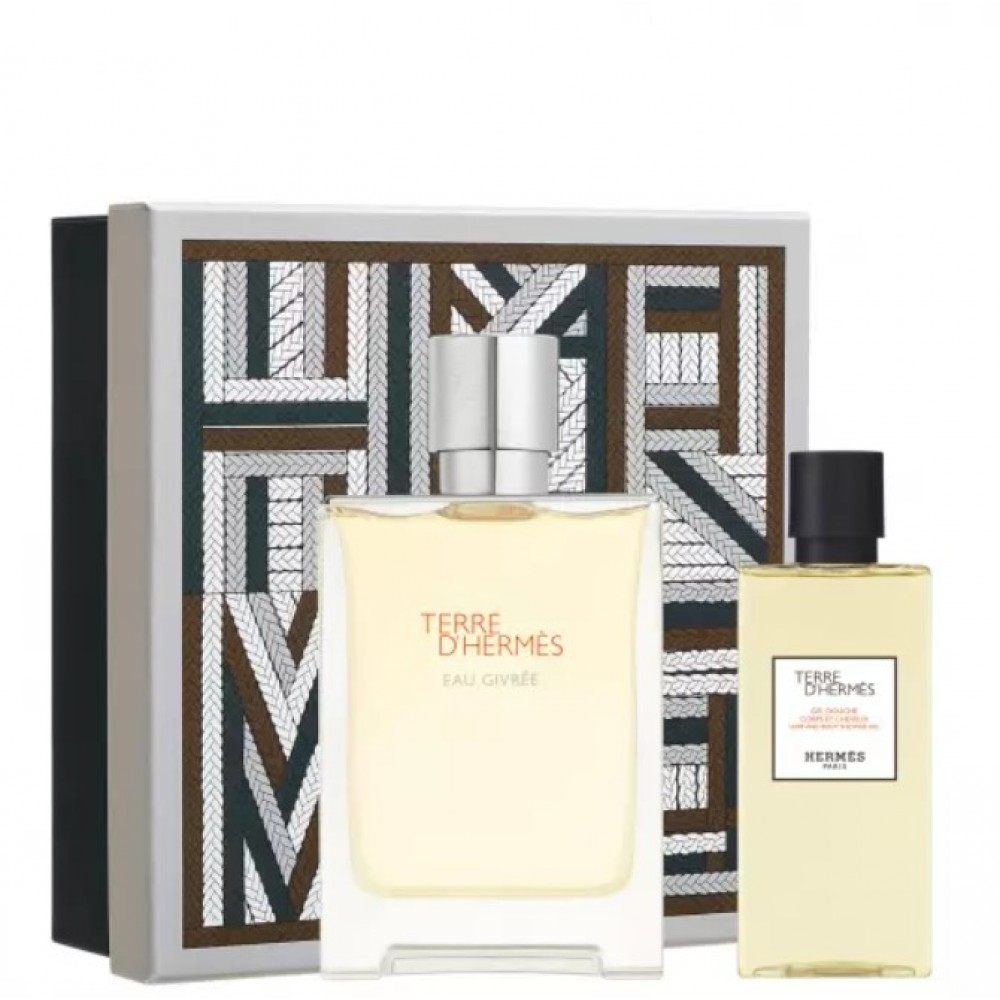 Set Cadou Hermès Terre d'Hermès Eau Givrée EDP 100 ml + Gel De Duș 80 ml