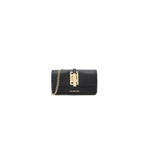 Love Moschino Geantă de umăr Black Heart Lock - Neagră