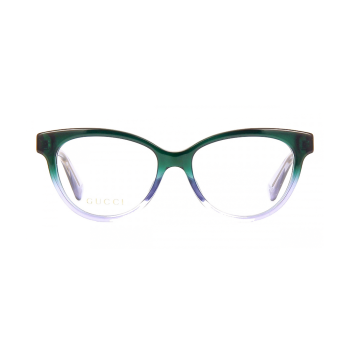 Gucci GG0373O-004 - Rame de vedere damă, Verde, Cat Eye, 52 mm