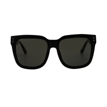 Linda Farrow Freya - Ochelari de soare Femei, Negru/Auriu, Oversize Pătrați, Grey