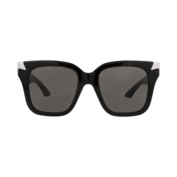 Alexander McQueen AM0440S-001 - Ochelari de soare Femei, Negru/Gri, Pătrați
