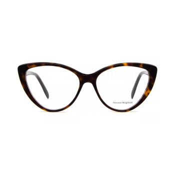 Alexander McQueen Iconic AM0287O-001 - Rame de vedere Femei, Negru, Cat Eye
