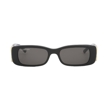 Balenciaga BB0096S-001 - Ochelari de soare Femei, Negru-Auriu, Rectangulari