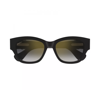 Cartier CT0548SA-001 - Ochelari de soare Femei, Negru, Rectangulari, 55