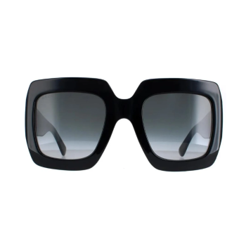 Gucci GG0053SN-001 - Ochelari de soare damă, Negru, Pătrați, 54 mm