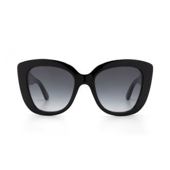 Gucci GG0327S-001 – Ochelari de soare damă, Negru, Cat Eye, 52 mm
