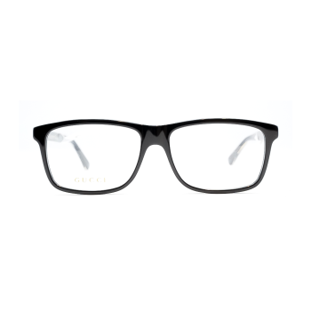 Gucci GG0424O-005 - Rame de vedere bărbați, Negru, Acetat, 58 mm