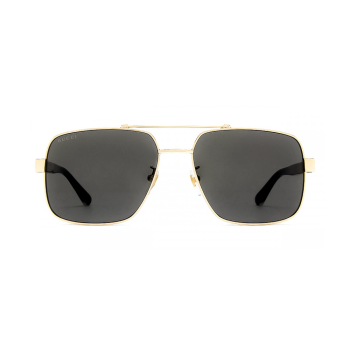 Gucci GG0529S-001 - Ochelari de soare bărbați, Auriu, Pilot, 60 mm