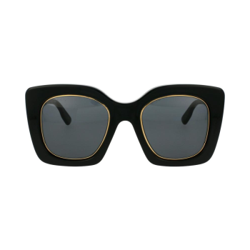 Gucci GG1151S-001 - Ochelari de soare Femei, Negru, Butterfly, 51 mm