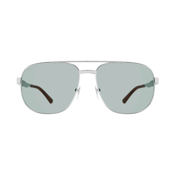 Gucci GG1223S-004 – Ochelari de soare Bărbați, Argintiu, Pilot, 60 mm