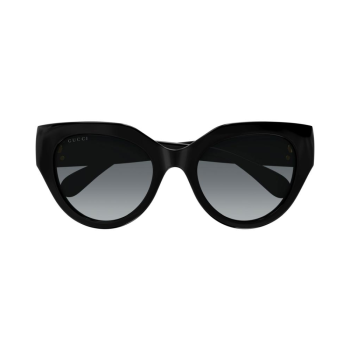 Gucci GG1408S-001 – Ochelari de soare damă, Negri, Cat-Eye, 52 mm