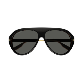 Gucci GG1515S-001 - Ochelari de soare Bărbați, Negru-Auriu, Aviator, 61