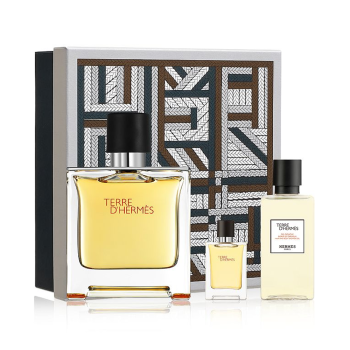 Hermès Terre d'Hermès Apă de Toaletă Set Bărbați 100ml + 5ml + Gel de Duș 40ml