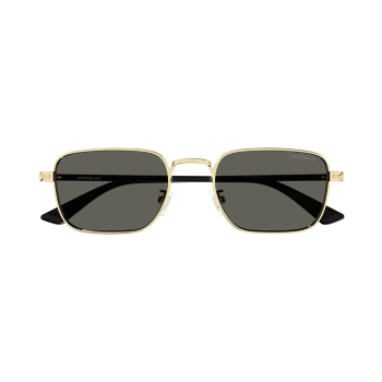 Montblanc MB0339S-001 - Ochelari de soare Bărbați, Auriu & Negru, Rectangulari, 53