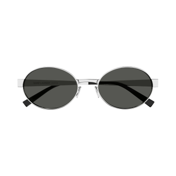 Saint Laurent SL 692-002 – Ochelari de soare Femei, Argintii, Rotunzi, 55