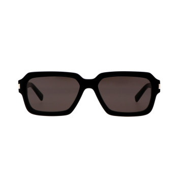 Saint Laurent SL 611 001 59 – Ochelari de soare bărbați, Negri, Rectangulari, 59 mm