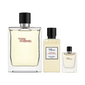 Set Cadou Hermes Terre D'Hermes Eau de Toilette Masculin 100ml + Miniatură 5ml + Gel de Duș 40ml